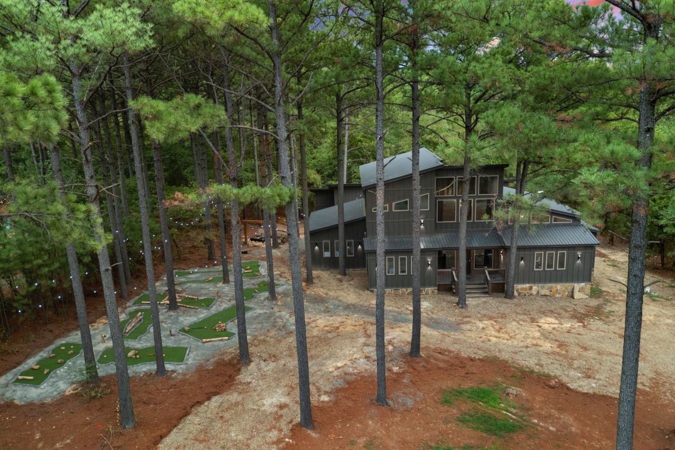 From above, the full scale of your private outdoor playground becomes clear.