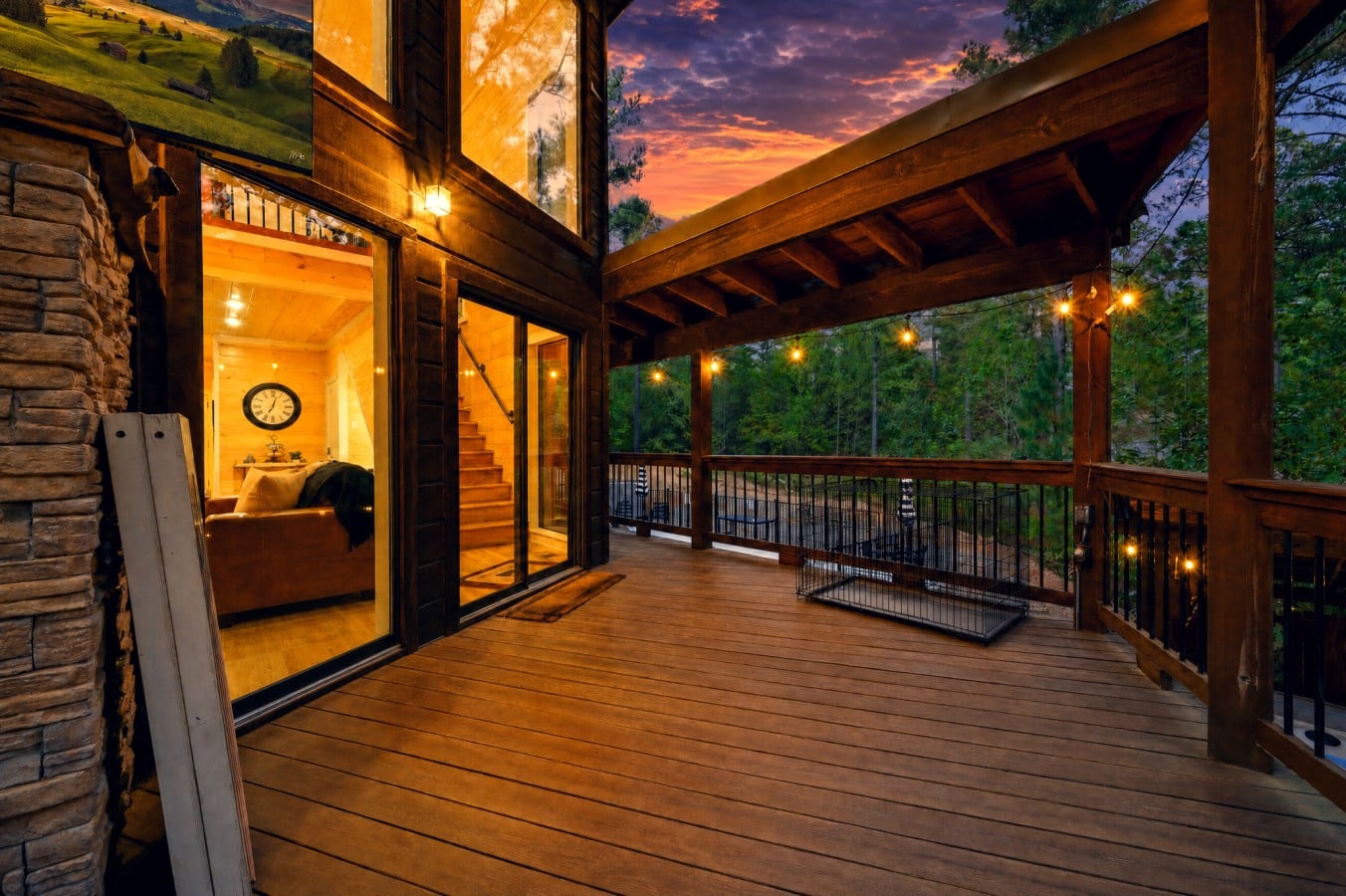 Throw open the sliding doors and let that sunset flood straight into your evening.