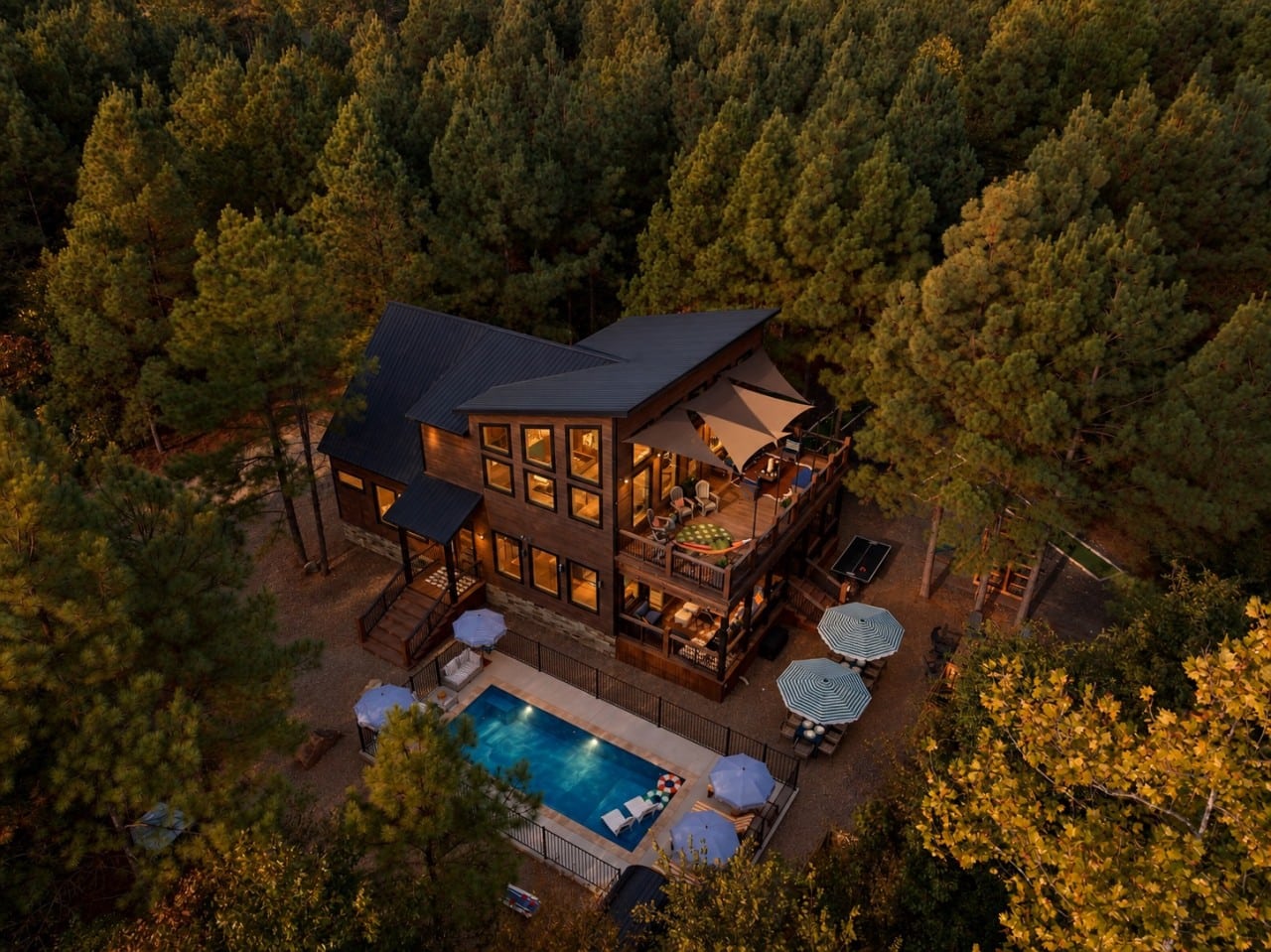 Your glowing mountain escape awaits, lit up and ready for unforgettable nights.