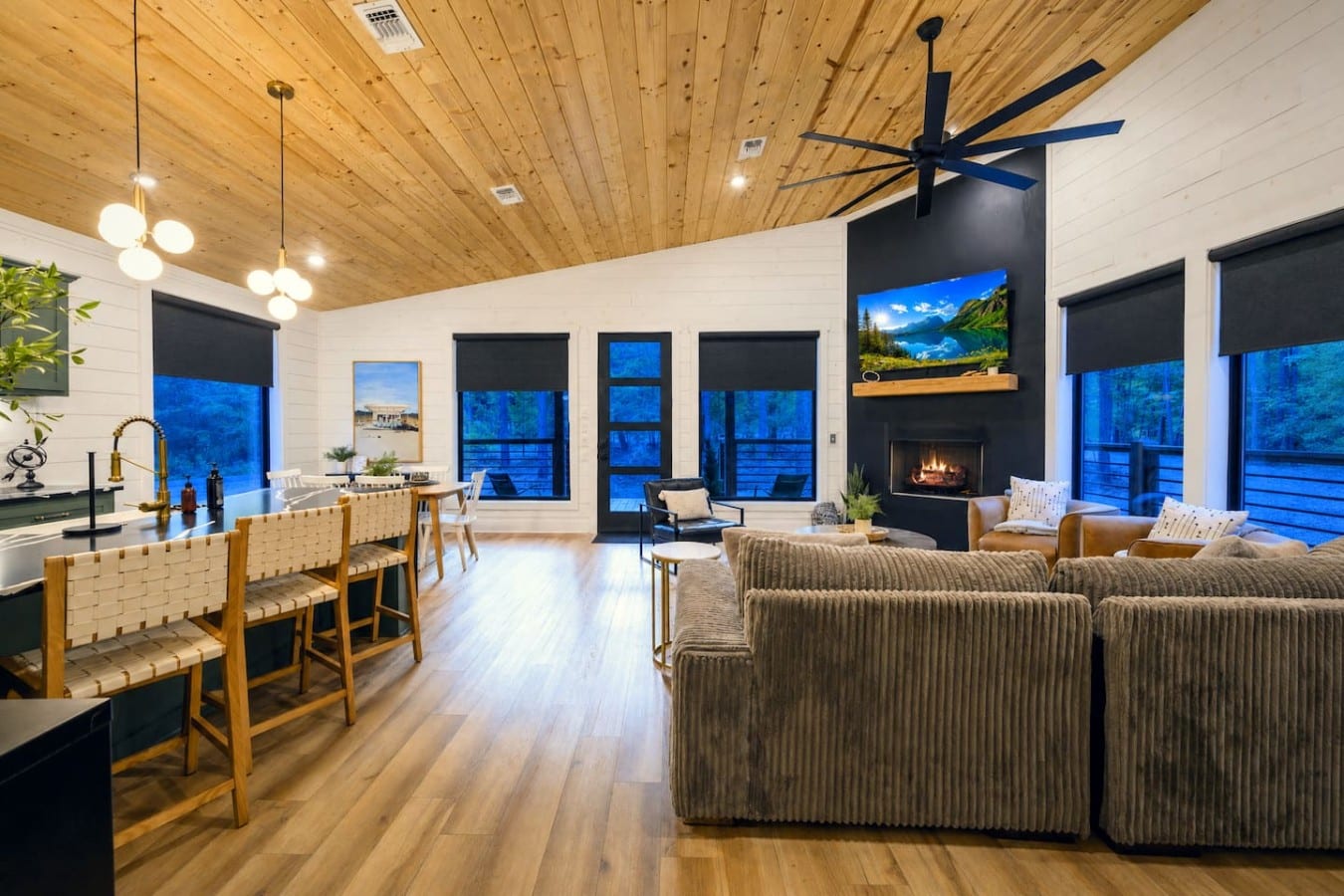 Sink into the sectional, let the fire crackle, and feel the outside world completely disappear.