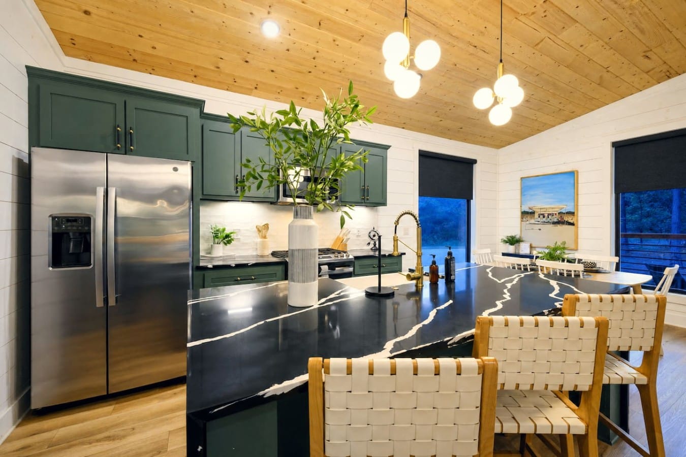 A bold, beautifully equipped kitchen makes every meal an experience worth lingering over.